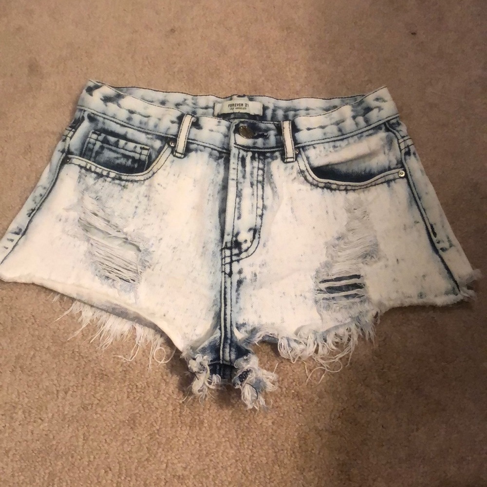 acid was high rise jean shorts